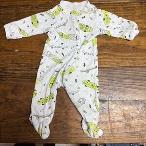 Baby Noomie Baby Boy's Skateboards Footie 0/3M